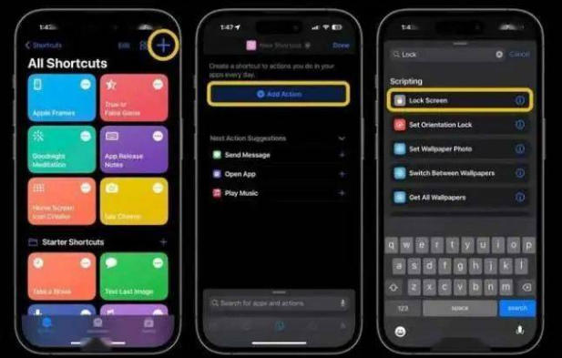 京山苹果14锁屏维修店分享iPhone14升级iOS16.4后如何创建锁屏快捷方式 