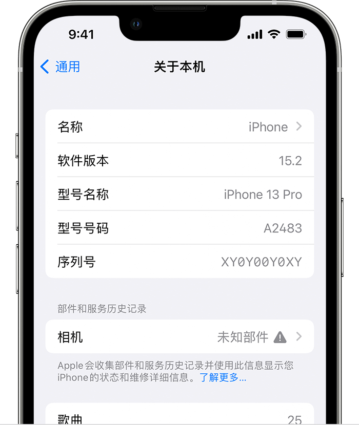 京山苹果维修分享iPhone 出现提示相机“未知部件”是什么原因？ 