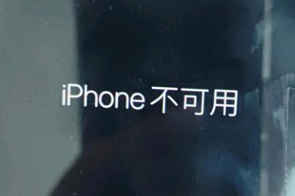 京山苹果服务网点分享锁屏界面显示“iPhone 不可用”如何解决 